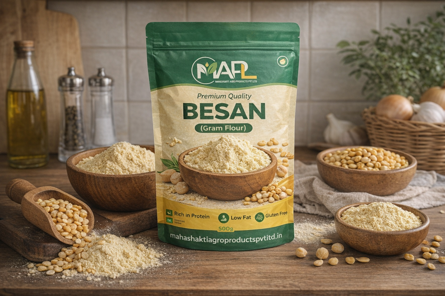 MAPL Premium Besan | High Quality Gram Flour for Cooking & Sweets
