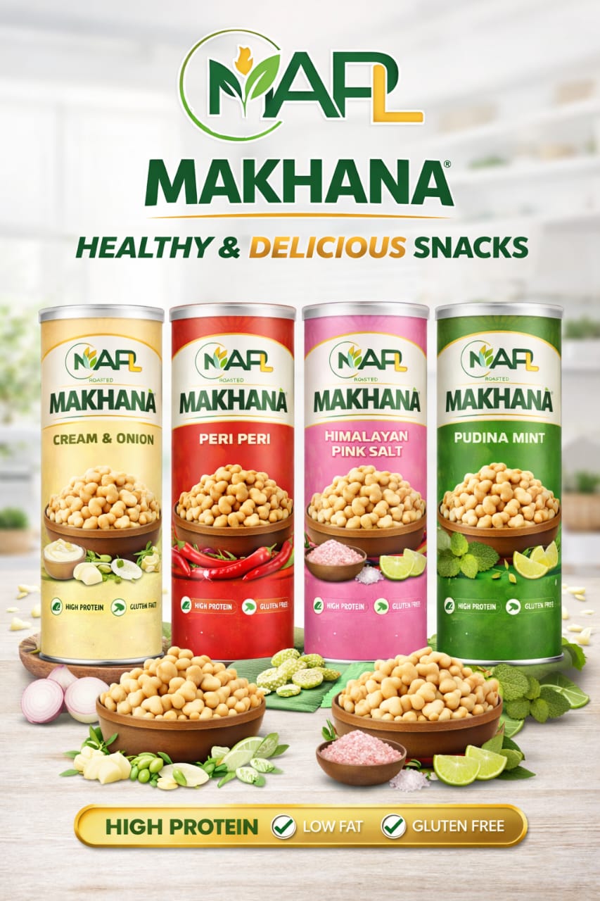 MAPL Roasted Makhana | High Protein, Gluten Free Healthy Snacks